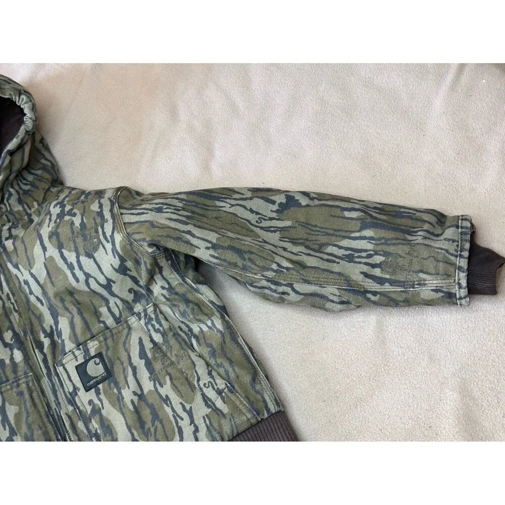 Carhartt OJ8569-B Jacket Youth Size XS Camo Mossy Oak Canvas Workwear